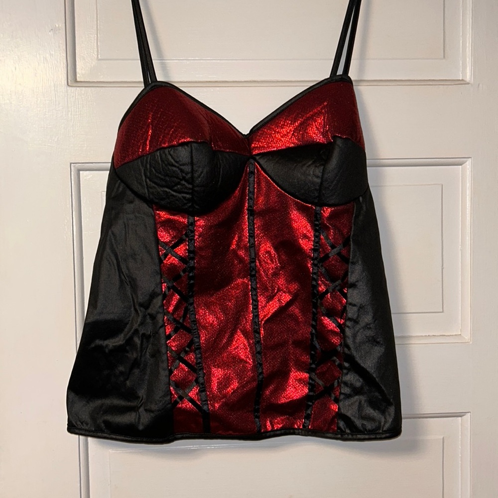 3X stretchy corset tank top Halloween store